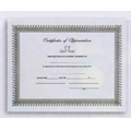 Stock "Certificate of Participation" Natural Parchment Certificate